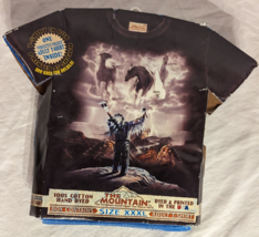 The Mountain All Over T-Shirt Native American Collage Horses Indian Size 3XL USA - £23.14 GBP