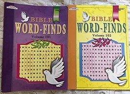 Lot of 2 Kappa Bible Word Finds Search-A-Word Circle-A-Word Seek Full Size Puzzl - £10.08 GBP