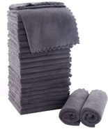 MOONQUEEN Ultra Soft Premium Washcloths Set 12 x 12 inches 24 Pack Quick... - $50.37