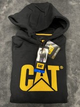 NEW Caterpillar Men’s L, XL or XXL Black Hoodies! - £31.02 GBP