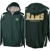 NCAA Colorado State Rams Unisex Collision Windbreaker Jacket Youth Size S Green - £18.04 GBP