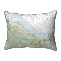 Betsy Drake Essex Bay and Essex River, MA Nautical Map Large Corded Indoor - £42.63 GBP