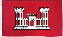 &quot;Us Army Corps Of Engineers&quot; Flag 3x5 Ft Polyester Military Troop 100D - £10.97 GBP