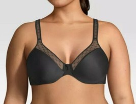 Beauty by Bali® Women&#39;s Full Coverage Back Smoothing Black Underwire Bra 36DD - £18.93 GBP