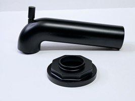 Signature Hardware 482400 Greyfield 7-1/8&quot; Diverter Tub Spout -Matte Bla... - $756.16 MXN