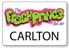 FRESH PRINCE of Bel Air CARLTON Name Badge Tag Halloween Costume Prop Co... - $14.99