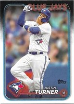 Justin Turner 2024 Topps #598 Toronto Blue Jays Baseball Card - £0.49 GBP