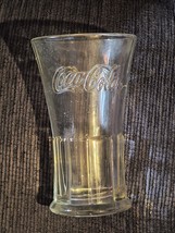 Coca Cola Fluted Glass Libbey Vintage Drinking Soda Glass Advertising  - $10.00