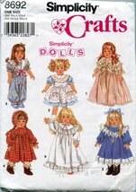 Simplicity Sewing Pattern 8692 Wardrobe for 18-Inch Dolls - €13,53 EUR