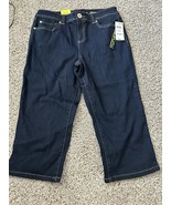 inc international concepts Straight Leg Regular Fit Crop Demin Denim Size 6 - $461.22 MXN