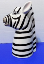 NEW Ceramic Zebra Head Vase Figurine Statue Sculptures Home Decor - $27.69
