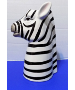 NEW Ceramic Zebra Head Vase Figurine Statue Sculptures Home Decor - £21.64 GBP