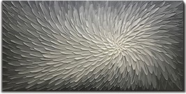 Amei Art,30x60 Inch Abstract Flower Textured Oil Paintings 3D Hand-Painted - £249.36 GBP
