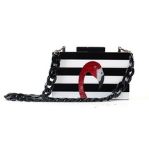 Women Messenger Bag Brand Fashion Wallet European Handbag Elegant Black White Wo - £41.85 GBP