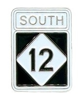 Route 12 South Hat Tac or Lapel Pin - $6.58