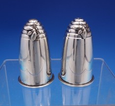 Gorham Sterling Silver Salt Pepper Shaker Set 2pc Beehive with Bee #1270 (#6849) - £204.96 GBP