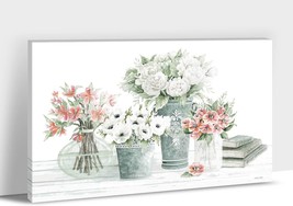 Farmhouse Wall Art - Plant Flower Pictures Wall Art, Modern Farmhouse Ba... - £39.93 GBP