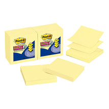 Post-it Super Sticky Pop-up Notes 76mm Canary Yellow (12pk) - £34.04 GBP