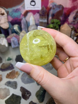 Lemon Quartz Sphere - $17.42