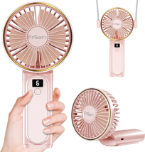 Frsara Portable Handheld Fan, Portable Fan Rechargeable, 4000Mah,180° Adjustable - £19.63 GBP+
