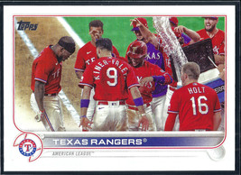 2022 Topps #558 Texas Rangers American League Team Card - £0.77 GBP