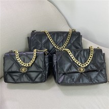 Large Plus 36cm Handbag Designer 2021 Fashion Leather Handbag Rhombus Chain Squa - £196.58 GBP
