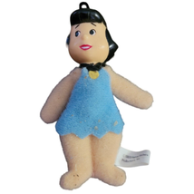 1989 Dennys Hanna Barbera The Flintstones Mini Plush Vinyl Figures Betty - £7.89 GBP