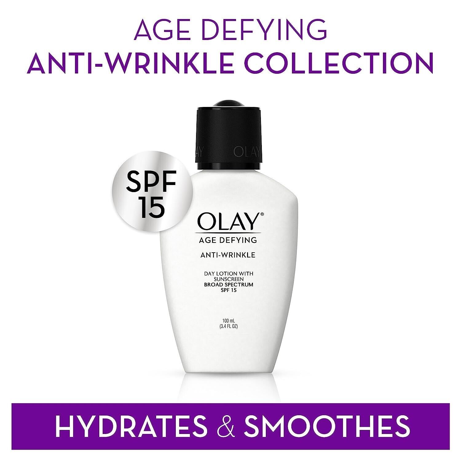 Olay Age Defying Anti-Wrinkle Day Lotion with Sunscreen SPF 15 100ml/3.4fl.oz.  - £13.16 GBP
