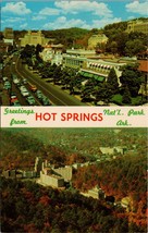 Greetings from Hot Springs Nat&#39;l Park Arkansas Postcard PC370 - £3.92 GBP