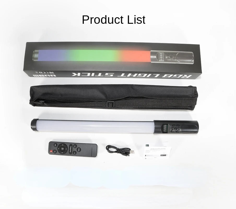 Wireless Control RGB Handheld Light Wand Diammable Lightweight 50cm LED RGB Stic - £156.33 GBP