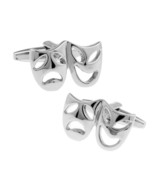 COMEDY TRAGEDY MASKS CUFFLINKS Stage Acting Actor Groom Wedding NEW w GI... - $16.39 CAD