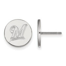 SS MLB  Milwaukee Brewers Small Disc Earrings - £59.95 GBP