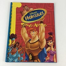 Walt Disney Records Hercules Sing Along Song Lyrics Spiral Book Vintage 1997  - £10.79 GBP