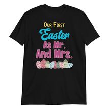 Our First Easter as Mr and Mrs Matching Couple T-Shirt Black - £14.82 GBP+