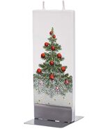 Flatyz Handmade Lithuanian Twin Wick Thin Flat Candle - Christmas Tree - €13,49 EUR