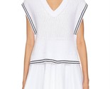 525 America Lizzie Cable Varsity Vest Sweater Size L - $47.52