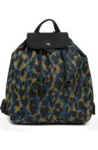Longchamp Le Pliage Panther Animal Print Leather Trim Backpack ~NIP~ Nordic - $212.85