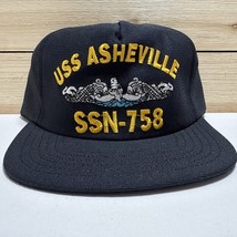 Vintage USS Asheville MILITARY Hat SSN-758 Ship Hat New Made In USA By A... - $29.60