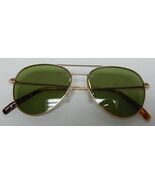 Peace Love World Aviator Sunglasses w/ Origami Leather Case &amp; Microfiber... - $12.57 CAD