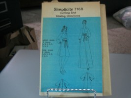 Simplicity 7168 Misses Dress in 2 Lengths &amp; Belt Pattern - Size 12 Bust 34 - $8.02