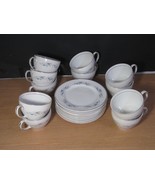 22 Vintage Johnson Brothers SNOWHITE Dishes w/ Flowers Made in England - $64.35