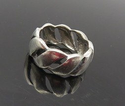 925 Sterling Silver - Vintage Shiny Swirly Cutout Band Ring Sz 6.5 - RG9428 - £24.29 GBP