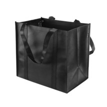 Reusable Grocery Tote Bags (6 Pack, Black) - Hold 44+ Lbs - Large &amp; Dura... - $35.99