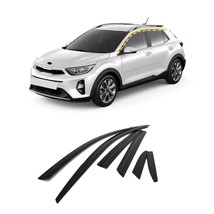 Rain Guards for Kia Stonic 2017-2020 (6PCs) Smoke Tinted Tape-On Style - £106.42 GBP