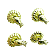Vintage Christmas Tree Candle Holder Clips Fish Shape Clamps Lot of 4 - £11.39 GBP