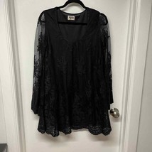 Show Me Your Mumu Womens Fannie Flow Dress Black Lace Scallop Size Small... - £35.30 GBP