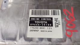 2002 TOYOTA CELICA GT 1ZZ-FE A/T ECU ENGINE COMPUTER CONTROL MODULE ECM 9062 image 2