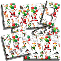 Santa Claus Reindeer Balloons Christmas Light Switch Outlet Wall Plate Art Decor - £14.37 GBP+