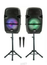 QFX-8&quot; True Wireless Speaker Set remote Control 30 Watts Microphone - Bl... - £85.66 GBP