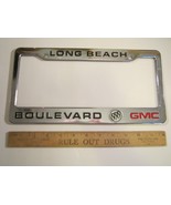 LICENSE PLATE Plastic Car Tag Frame LONG BEACH BOULEVARD GMC 14D - £29.07 GBP